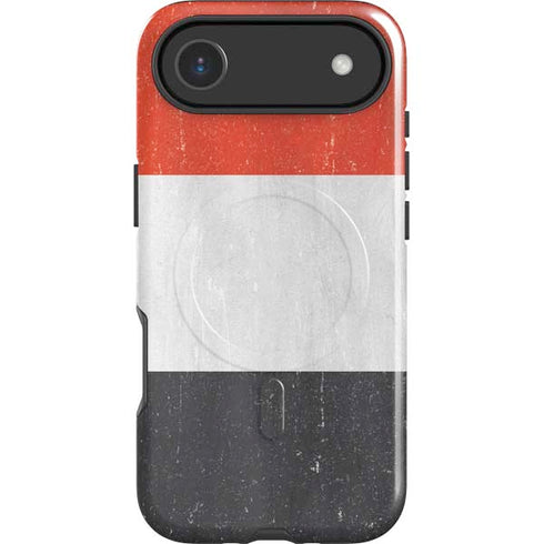 Yemen Flag Distressed iPhone 17 Air Magsafe Impact Case